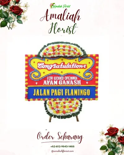 Bunga Papan Congratulation di Plaju Darat